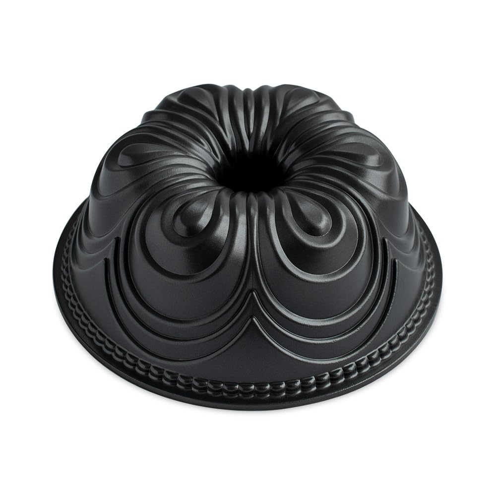 Chiffon Bundt by Nordic Ware – 10-Cup, 10.0 cups, Aluminum, Graphite, Model 87477