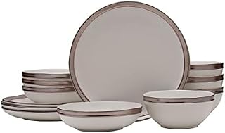 Mikasa Miller 12 Piece Dinnerware Set, Service for 4, White