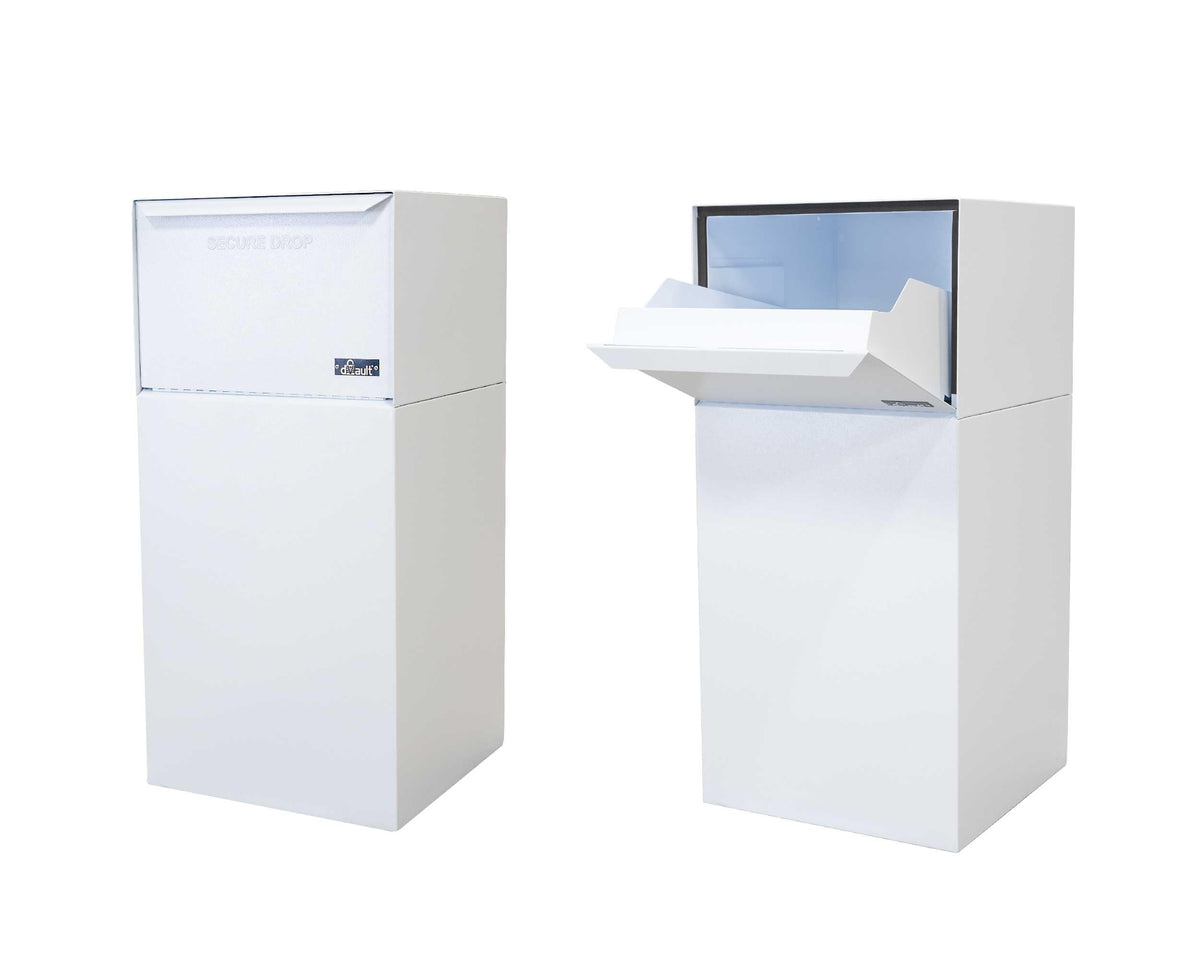 dVault White / 19"L x 19"W x 40"H / Industrial Package Drop Boxes & Lockers