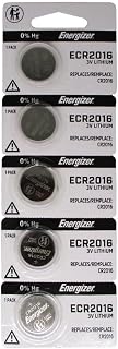 Energizer CR2016 Lithium Battery 3V, 5 Pack