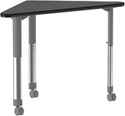 Correll Collaborative Desk with Black Granite Finish AD3041-WING-07-13-09-CK