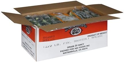 Savor Imports Broccoli Spear, Wet Pack, 2 Pound, 12 per case, USDA Grade A, Frozen, Ready-to-Use, for Stir Fry, Pasta Dishes, Vegetable Medley