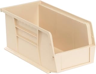 QUANTUM STORAGE SYSTEMS K-QUS230IV-8 8-Pack Ultra-Stack and Hang Bins, 10-7/8" x 5-1/2" x 5", Ivory