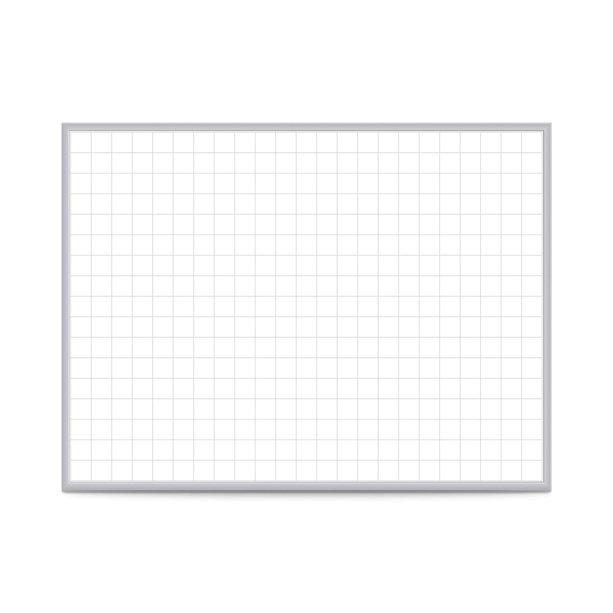 Ghent Magnetic / 49"W x 36.5"H / 2 Inch Grid Dry Erase Boards