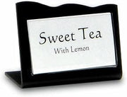 HUBERT Black Business Card Holder - 3 1/2"L x 2"H