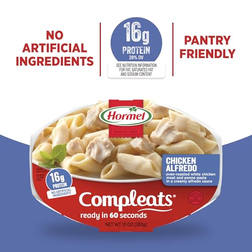 HORMEL COMPLEATS Chicken Alfredo / 10 Ounce (Pack of 6) / 6 Meat Dishes