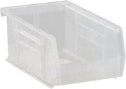 QUANTUM STORAGE SYSTEMS QUS220CL Plastic Ultra Stack and Hang Bin - 24 Count Storage Bin, Clear, Crystal Clear, Material: Plastic