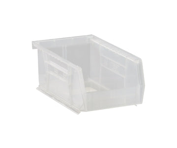 Storage Bins by QUANTUM STORAGE SYSTEMS – 8L x 5W x 3H, 91.0 cubic_inches, Plastic, Clear, Pack of 24