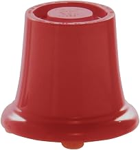 HUBERT Small Red Melamine Pedestal - 3 1/2"Dia x 2 3/4"H