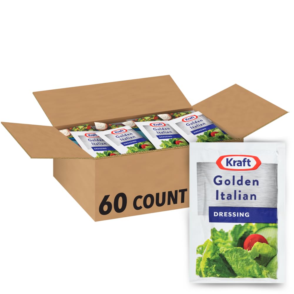 Dressing Golden Italian 60 Count 1.5 Ounce by Kraft – 7.75 x 11.75 x 5.62 inches, Pack of 60
