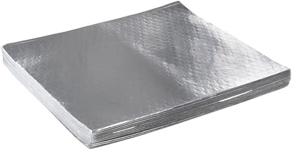 Bagcraft Papercon 300841 Foil/Paper Honeycomb Insulated Wrap, 16" Length x 14" Width, Silver (2 Packs of 500)