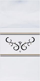 Hoffmaster 020169 Quickset Recycled Dinner Napkin, Coin Embossed, 2-Ply, 1/8 Fold, 17" Length x 17" Width, Scroll (Case of 800)