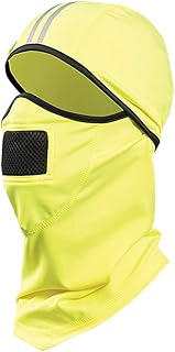 OccuNomix Performance Fleece Balaclava - Hi Viz Yellow - Reflective Stripe - Wear 3 Ways - SS260-HVY