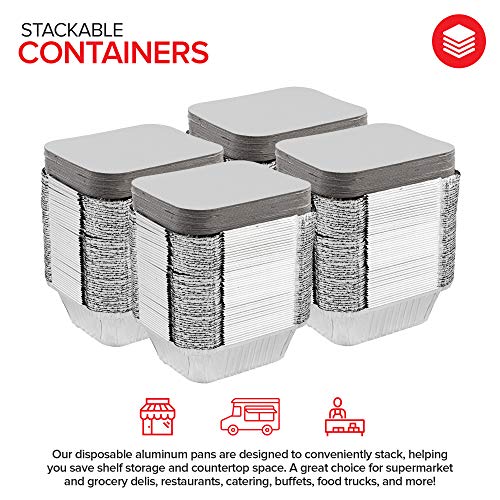 Stock Your Home 1 lb / 25 Pack / Silver Disposable Cookware