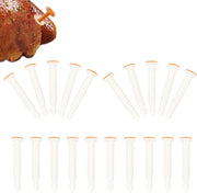Herchr Poultry Timer, Pop Up Meat Thermometer, 20 Pack White