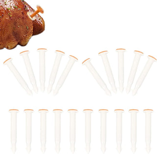 Herchr Poultry Timer, Pop Up Meat Thermometer, 20 Pack White