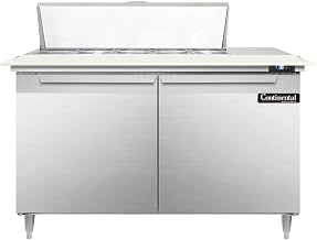 DL48-10C Designer Line Sandwich Unit, 48" W, With 10 Pan Top Openings & 19" Cutting Board