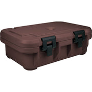 (UPCS140131) Top-Load Food Pan Carrier - Ultra Pan S-Series by Cambro – 25.125 inches (L) x 8.625 inches (H), 2.83 gallons, Plastic, Dark Brown