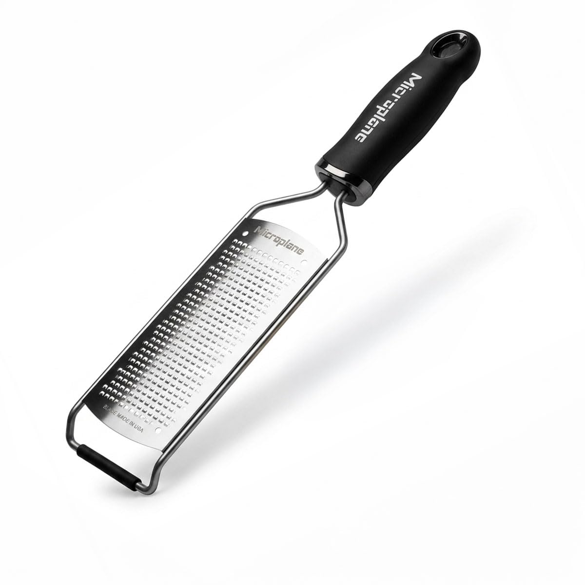 Gourmet Series Hard Cheese Grater (Fine by Microplane – Fine, Stainless Steel, Black, Model 45004