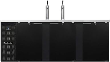 KC90 Keg Cooler 90" W, Five Keg Capacity & Black Exterior