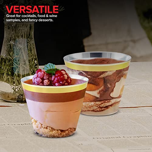 Stock Your Home 100 Count / Gold Rim / Fine Cups