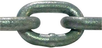 Advantage Grade 30 Proof Coil Chain, 3/8" Dia., 2650 Lb. Cap., 10' Box, Hot Galv.