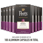Peet's Coffee Ricchezza / 10 Count (Pack of 10) / Ricchezza (Intensity 8) Single-Serve Capsules & Pods