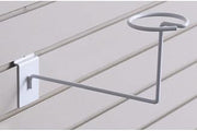 Slatwall Millinery Hat Display White