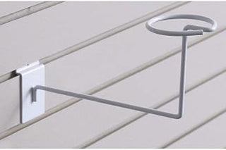 Slatwall Millinery Hat Display White