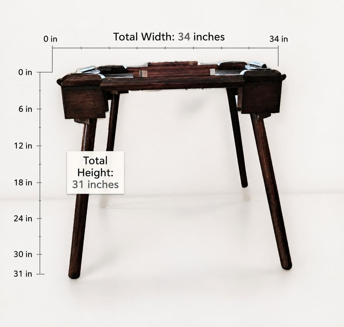 Mesa de Domino Madera/Wood Domino Table/Dominos Set for Adults. Father's Day/Mother's Day/Valentines/Birthday/Anniversary/Dia del Padre/Regalo de Navidad (Trinidad & Tobago) by