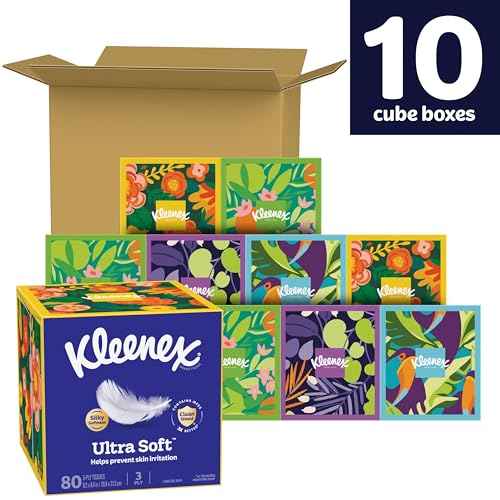 Kleenex White / 80 Count (Pack of 10) / 1 Paper & Plastic