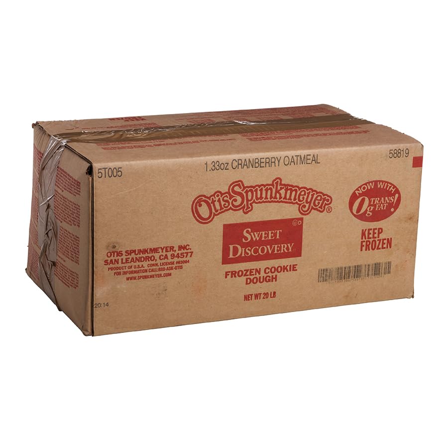 Sweet Discovery Cranberry Oatmeal Cookie Dough | Frozen Bulk Pre-Portioned 1.33oz Pieces | 240 Count Case for Food Service & Bake At Home by Otis Spunkmeyer – 1.33 Ounce (Pack of