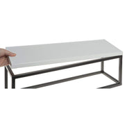 ® Black Display Riser with White Top - 7" H by HUBERT – Metal, Black, Model 64410+21734