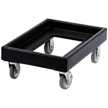 () Plastic Camdolly® - for Catering Equipment by Cambro – 20.17x29.57x10.87, Plastic, Black, Model CD100110