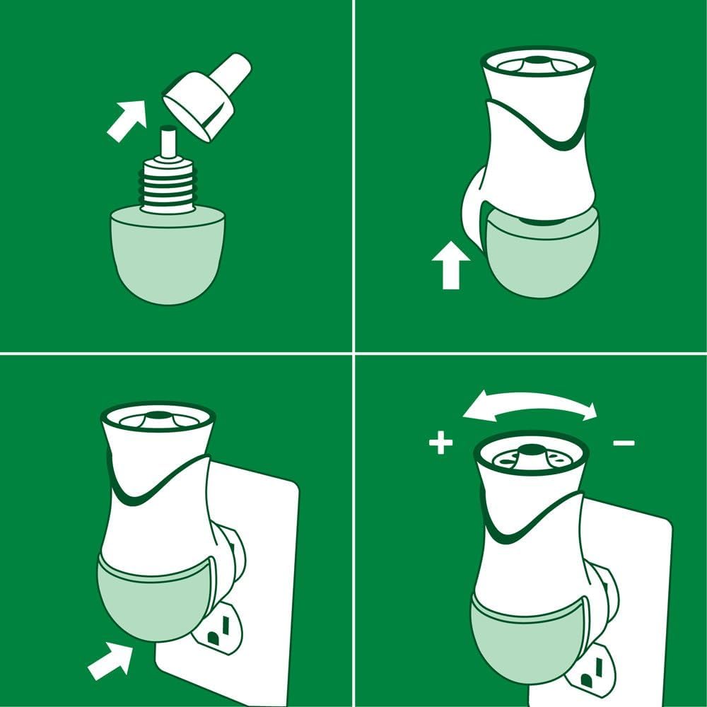 Scented Oil Warmers by Air Wick – 4 Count (Pack of 1), Plastic, Green,white, Model 43234-369