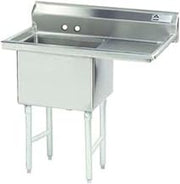 Economy 38.5" x 23.75" Single Fabricated Bowl Scullery Sink