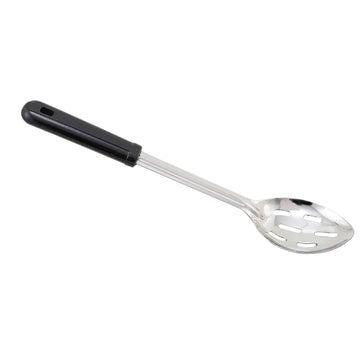 11" Slotted Plastic Basting Spoon by Winco – Medium, Plastic, Stainless Steel, Model BSSB-11