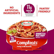 Hormel Compleats Spaghetti with Meat Sauce / 7.5 Ounce (Pack of 7) / Spaghetti & Meat Sauce Meat Dishes
