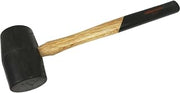 Dynamic Tools D041001 Rubber Mallet with Hickory Handle, 1.5 lb