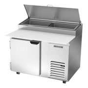 46" W Two Door Refrigerated Pizza Prep Table by Beverage Air – 12.0 cubic_feet, Stainless Steel, Model DP46HC