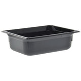 Black Half Size Super Pan 3 5.9 Qt. Plastic Pan by Vollrath – Polycarbonate, Black, Model 8024420