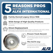 ALFA 13" Diameter, 4 Mounting Hole / Replace Bizerba# 94001000014, Carbon Steel / 1 Food Processor Parts & Accessories