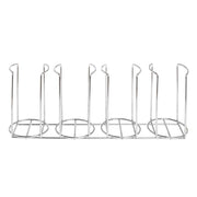 Chrome Cup and Lid Holder by HUBERT – Carbon Steel, Gray