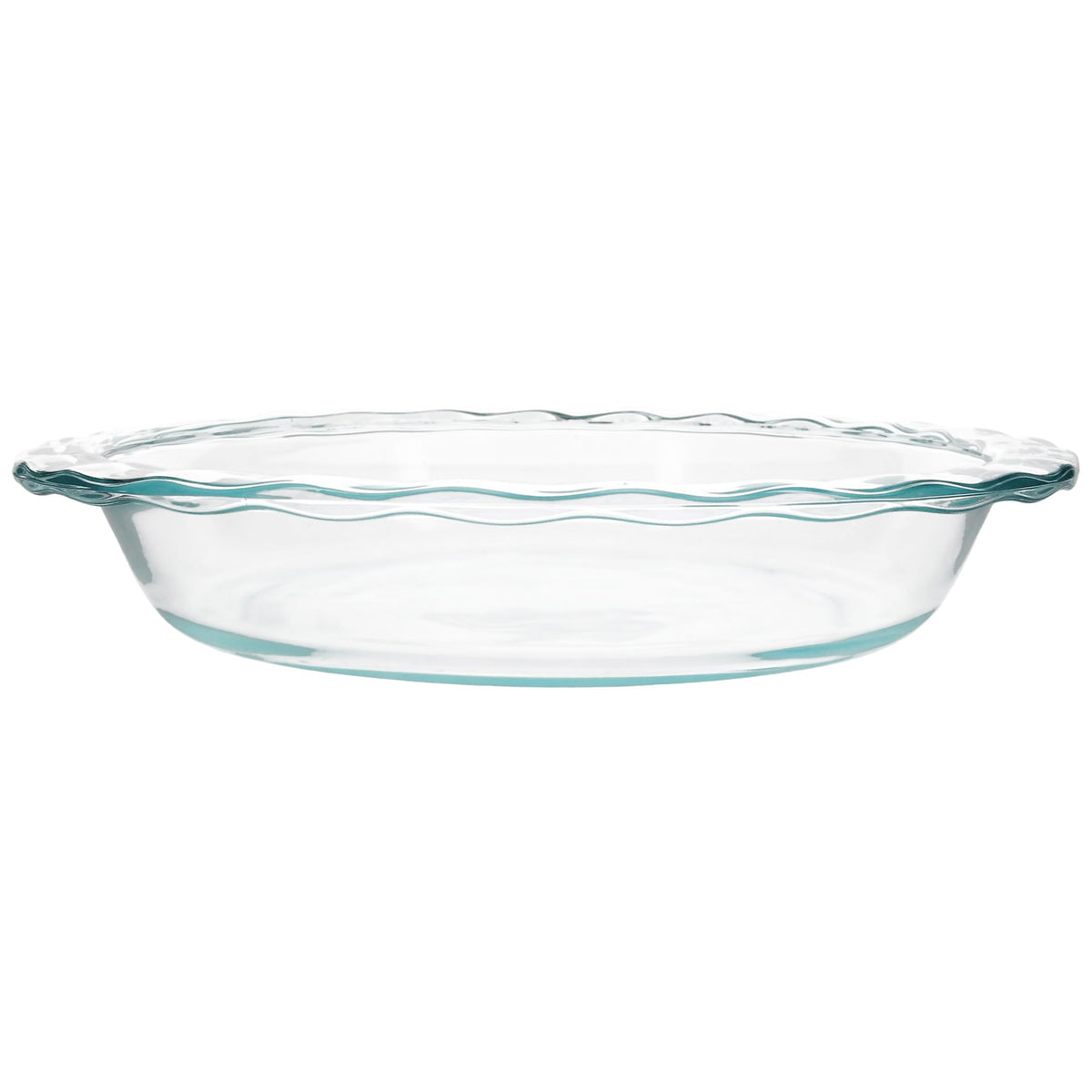 Pyrex Glass Pie Dish, 9.5 Inch Fluted Rim, Clear