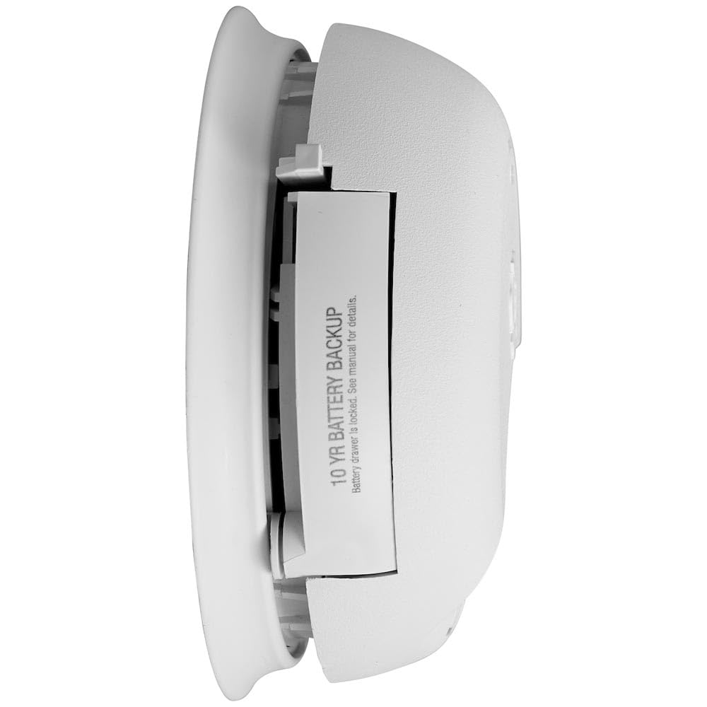 Hardwired Smoke and Carbon Monoxide Detector Combination Alarms with 10-Year Battery Backup by First Alert – Model SMICO105-AC (1046882)