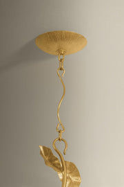 Innsbruck 8-Light Chandelier | Natural & Vogue Style | Vintage Gold Leaf Finish | Made of Steel | Damp-Rated for Bathroom Use | Adjustable Hang Height 41-102" | -VGL by Corbett