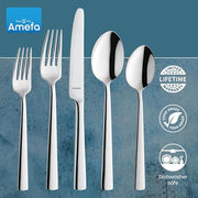 Amefa Moderno / 3.35" H x 9.84" L x 4.5" W / Casual Flatware Sets