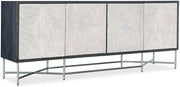 Hooker Furnishings Commerce and Market 18" Console Table - Black Natural, White for the Entry or Living Room