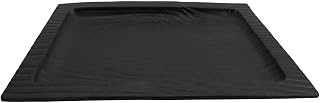 G.E.T. 15" x 11 3/4" Black Rect Sustain Melamine Tray