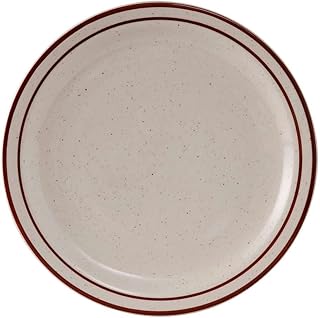 Tuxton China TBS-005 Plate, 5-1/2" Diameter, Round, Narrow Rim, Microwave and Dishwasher Safe, Oven Proof, Fully Vitrified, Ceramic, Bahamas, Pack of 36
